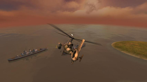 3d直升机炮艇战破解版图2